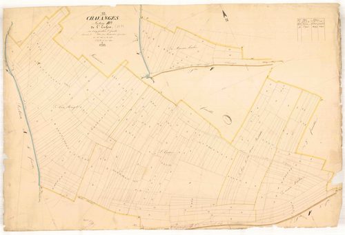 Chavanges, section B dite de l'enfer, feuille n° 2, parcelles n°346-608