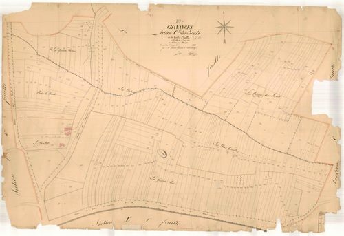 Chavanges, section C dite des livats, feuille n° 5, parcelles n°1705-1941