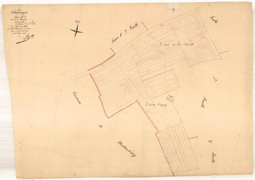 Chavanges, section F dite de la chapelle, feuille n° 3, parcelles n°301-372