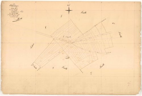Chavanges, section F dite de la chapelle, feuille n° 4, parcelles n°374-431