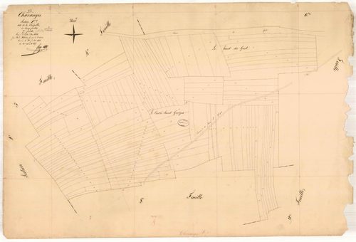 Chavanges, section F dite de la chapelle, feuille n° 7, parcelles n°714-847