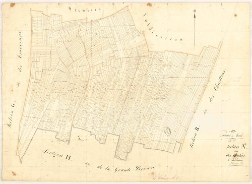 Le Chêne, section A dite des brulées, feuille n° 2