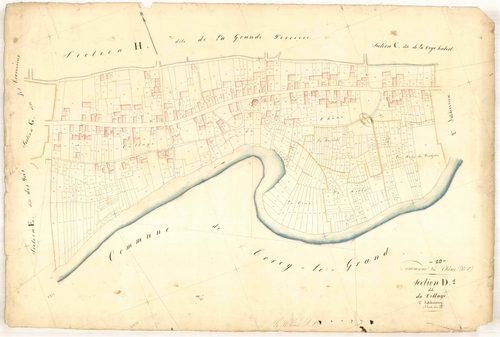 Le Chêne, section D dite du village, feuille n° 1