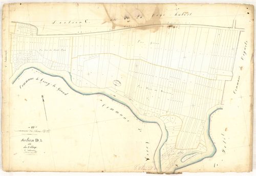 Le Chêne, section D dite du village, feuille n° 2