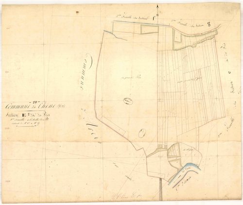 Le Chêne, section E dite des prés, feuille n° 1, n°1-97