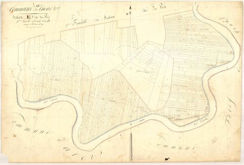 Le Chêne, section E dite des prés, feuille n° 3, n°426-880