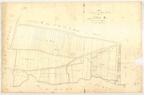 Le Chêne, section F dite de la voie de Broussy, feuille n° 3