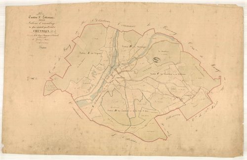 Chennegy, tableau d'assemblage