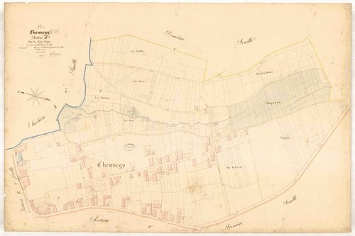Chennegy, section B dite du mont moyen, feuille n° 1, parcelles n°1-487