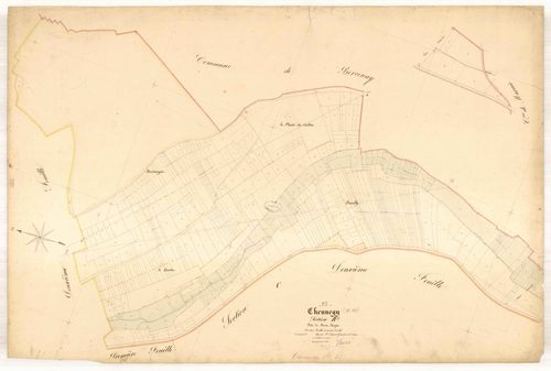 Chennegy, section B dite du mont moyen, feuille n° 3, parcelles n°776-1142