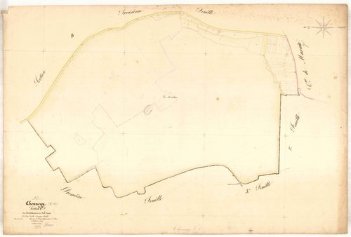 Chennegy, section C dite des montelains et du Val Dreux, feuille n° 2, parcelles n°382-417