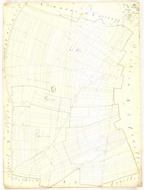Chesley, section A dite de fourchois, feuille n° 4, parcelles n°1104-1370