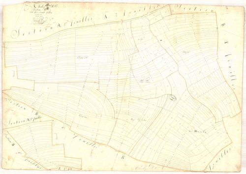 Chesley, section B dite de champs grillons, feuille n° 2, parcelles n°997-1313