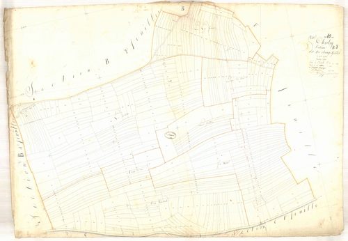Chesley, section B dite de champs grillons, feuille n° 3, parcelles n°1314-1632