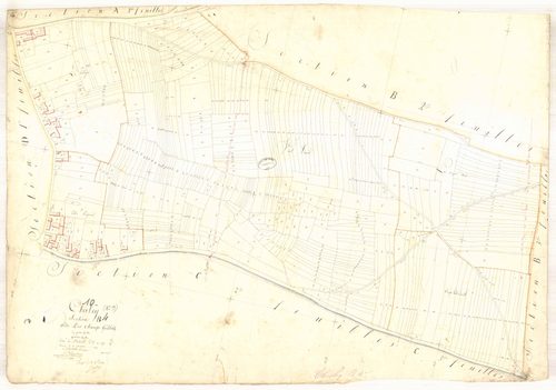 Chesley, section B dite de champs grillons, feuille n° 4, parcelles n°1633-2173