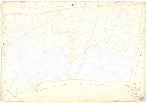 Chesley, section D dite du village, feuille n° 3, parcelles n°1304-1680