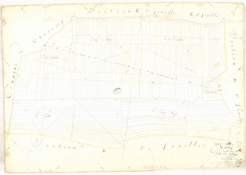 Chesley, section D dite du village, feuille n° 4, parcelles n°1681-1985