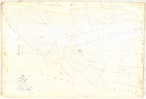 Chesley, section D dite du village, feuille n° 5, parcelles n°1986-2249