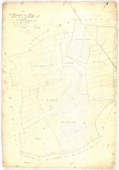 Clérey, section A dite pommerat, feuille n° 3, parcelles n°699-946