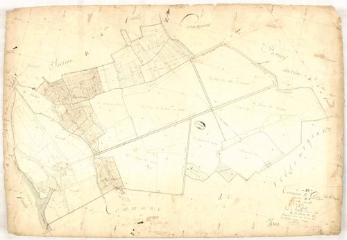 Clérey, section B dite de Courcelle, feuille n° 5, parcelles n°1411-1831