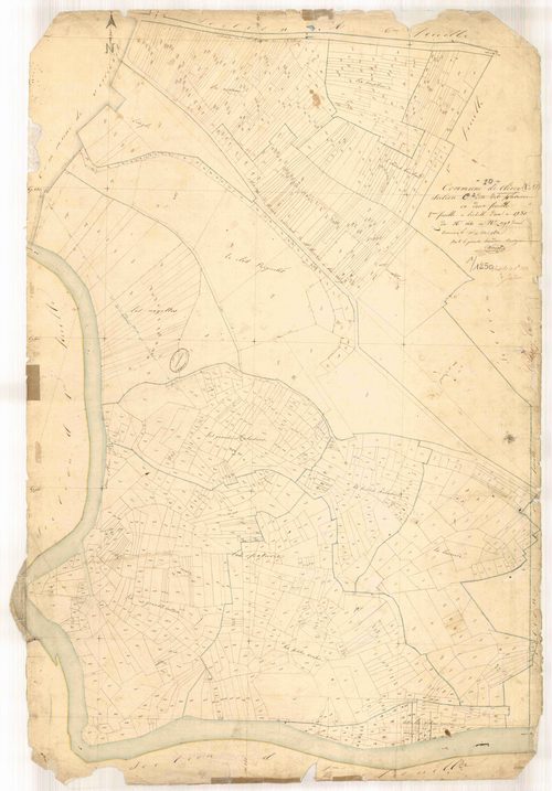 Clérey, section C dite des pâtures, feuille n° 2, parcelles n°1441-2500