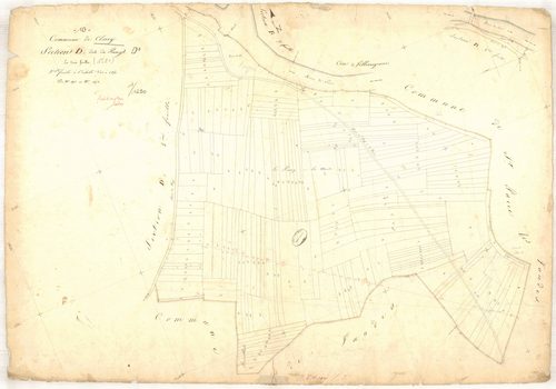 Clérey, section D dite de puny, feuille n° 3, parcelles n°1498-1679