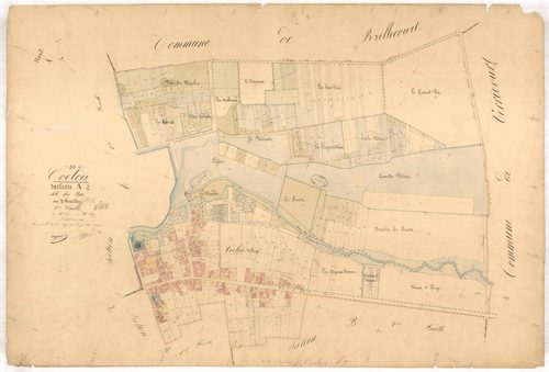 Coclois, section A dite des bas, feuille n° 2, parcelles n°769-1349