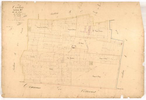 Coclois, section B dite des hauts, feuille n° 2, parcelles n°331-774