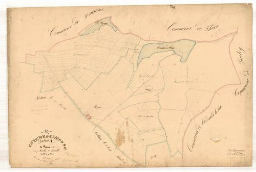 Colombé-la-Fosse, section A dite de Rome, feuille n° 1, parcelles n°1-88