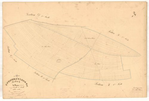 Colombé-la-Fosse, section A dite de Rome, feuille n° 6, parcelles n°891-1022