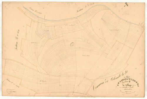 Colombé-la-Fosse, section B dite du village, feuille n° 1, parcelles n°1-171
