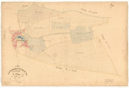 Colombé-la-Fosse, section B dite du village, feuille n° 4
