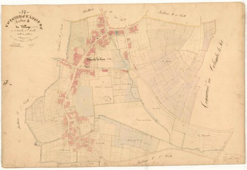 Colombé-la-Fosse, section B dite du village, feuille n° 5