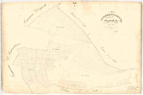 Colombé-la-Fosse, section C dite de la grande planche, feuille n° 2, parcelles n°352-577