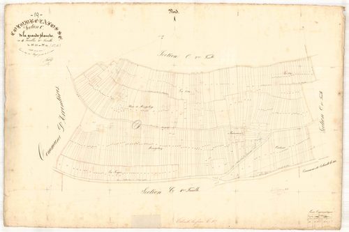 Colombé-la-Fosse, section C dite de la grande planche, feuille n° 3, parcelles n°578-947