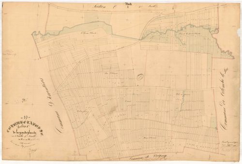Colombé-la-Fosse, section C dite de la grande planche, feuille n° 4, parcelles n°948-1425