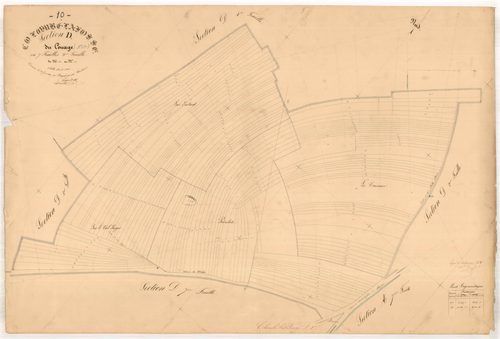 Colombé-la-Fosse, section D dite du couage, feuille n° 3, parcelles n°264-430