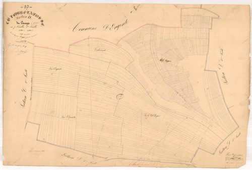 Colombé-la-Fosse, section D dite du couage, feuille n° 5, parcelles n°694-958
