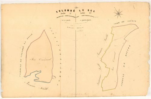 Colombé-le-Sec, section B dite de bétroupet, feuille n° 5, parcelles n°1807