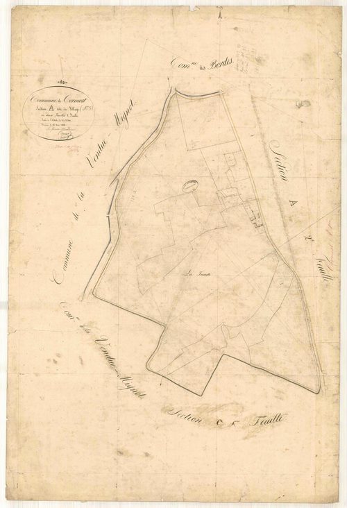Cormost, section A dite du village, feuille n° 2