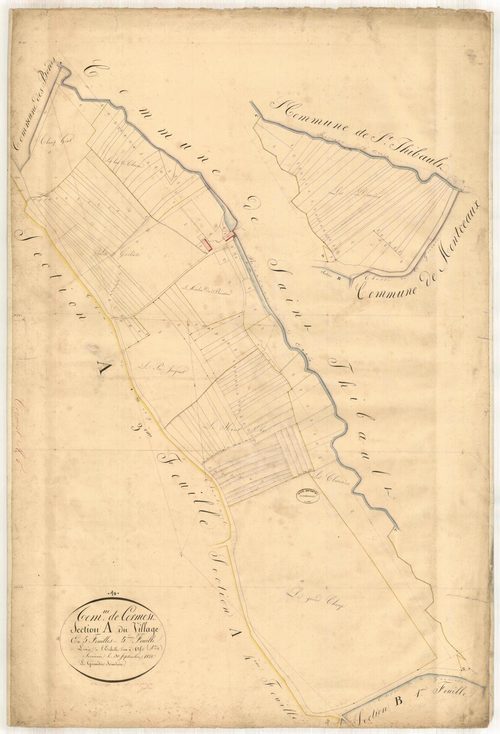 Cormost, section A dite du village, feuille n° 3