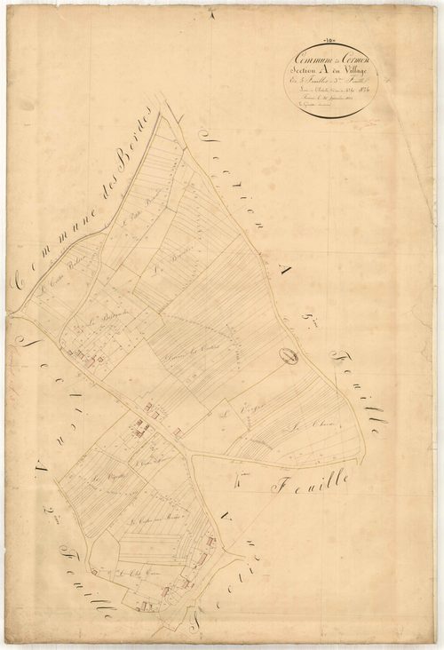 Cormost, section A dite du village, feuille n° 5