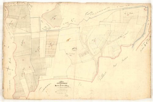 Courceroy, section A dite de borsin, feuille n° 1