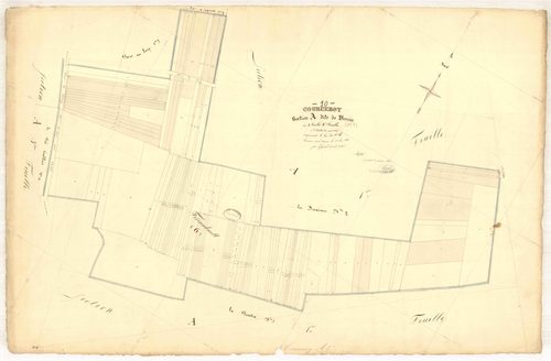 Courceroy, section A dite de borsin, feuille n° 3