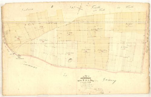 Courceroy, section B dite du village, feuille n° 2