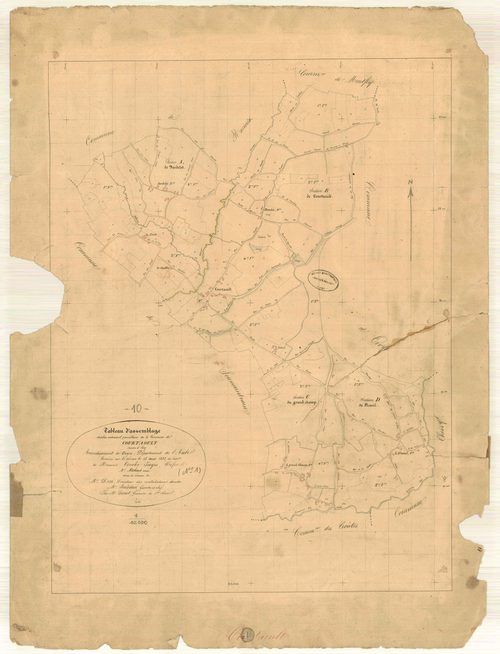 Courtaoult, tableau d'assemblage