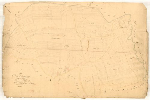 Courtaoult, section A dite du jardelet, feuille n° 2, parcelles n° 349-617