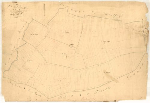 Courtaoult, section B dite de Courtaoult, feuille n° 1, parcelles n° 1-157