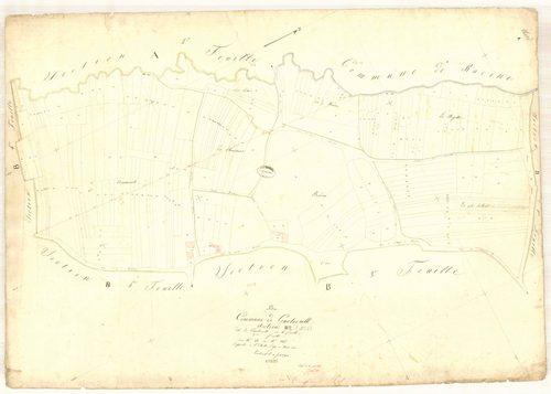 Courtaoult, section B dite de Courtaoult, feuille n° 2, parcelles n° 158-346