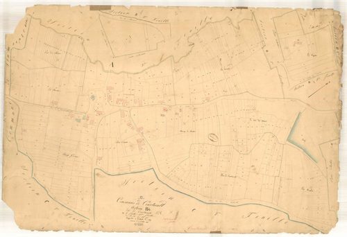Courtaoult, section B dite de Courtaoult, feuille n° 4, parcelles n° 528-910